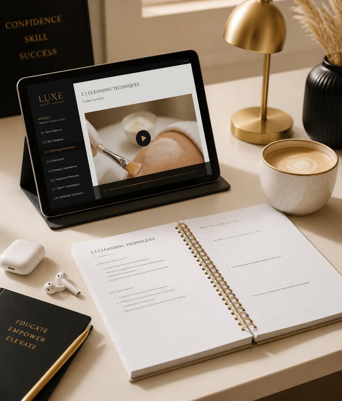Professional beauty training devices and products